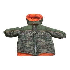 ! Xtreme Puffer Jacket Fleece Lined Hooded Super Warm Size 12 Months Green Camo